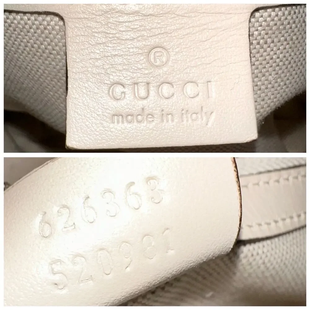 Gucci Ivory GG Embossed Shoulder Bag - Picture 8 of 9